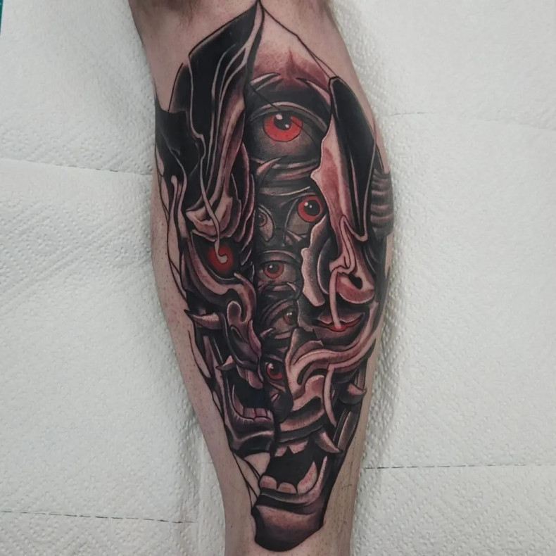 Mężczyźni demon potwór, photo - Studio tatuażu Luckytattoo&Friends