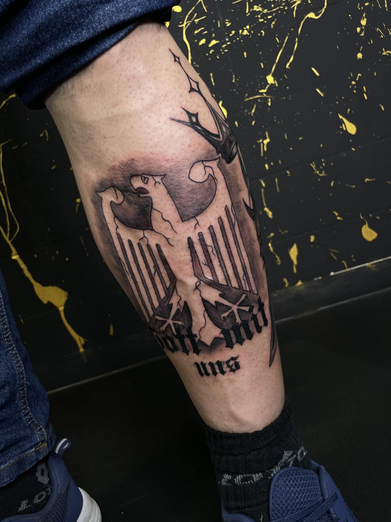 Männer Bein adler, photo - Tattoo-Studio One Last Tattoo