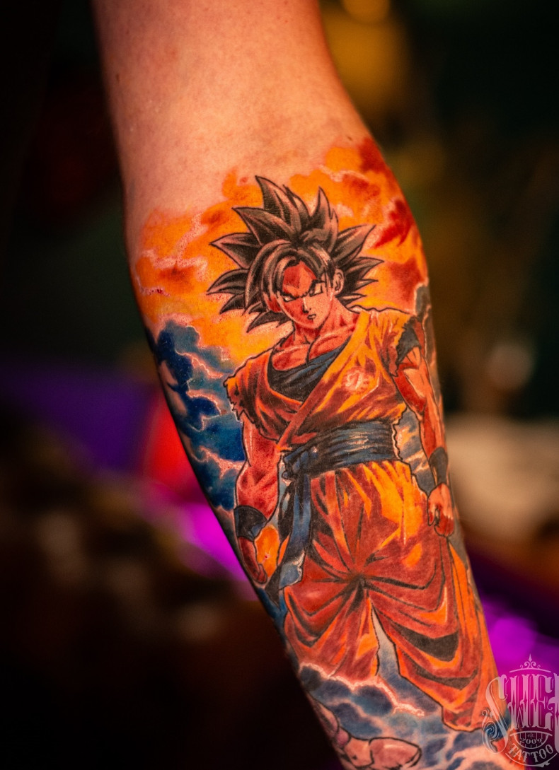 Arm Anime-Serie Unterarm, photo - Tattoo-Studio Swettattoo