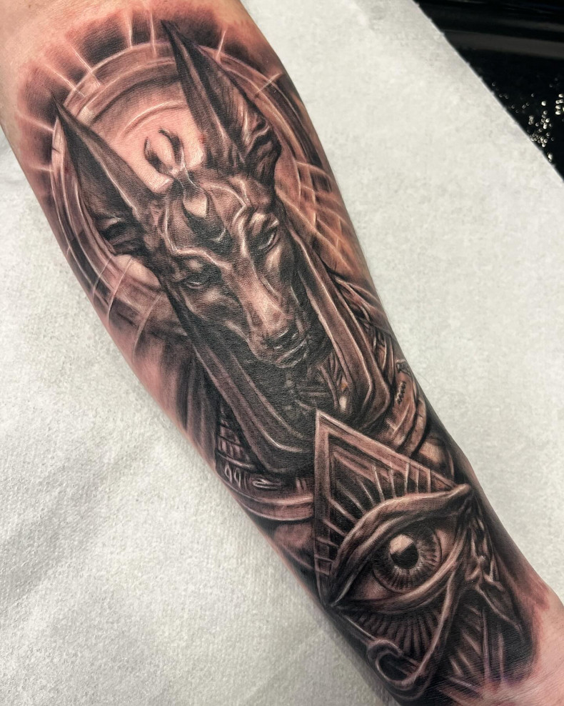 Männer anubis ägyptisch, photo - Tattoo-Studio Nano Tattoo