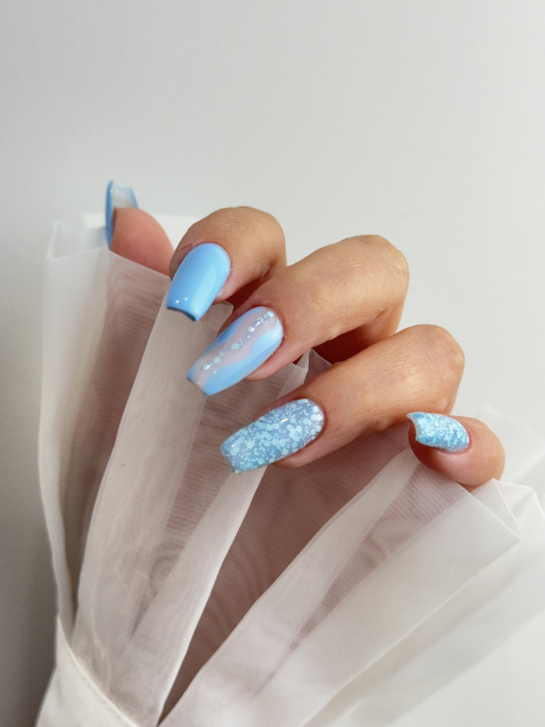 Summer light blue, photo - Manicurist Катерина Уварова