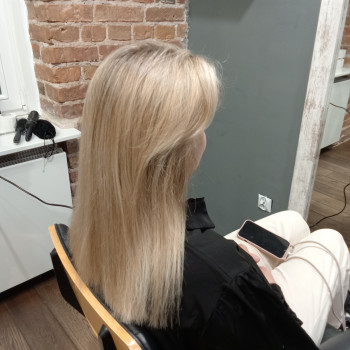 Мелирование корней чистка полотна