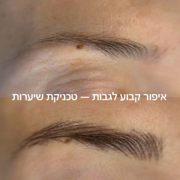 איפור קבוע לגבות בטכניקת שערה