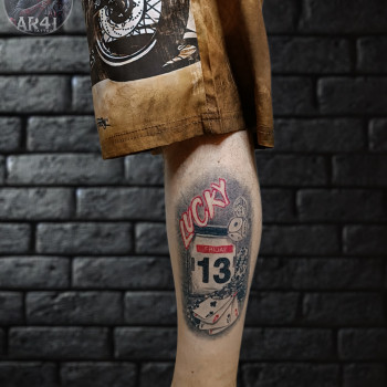 Цветная тату