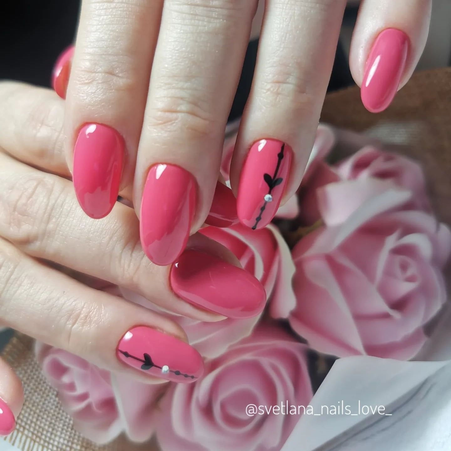 Coral Pink Nails