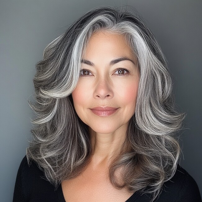 lowlights balayage transition