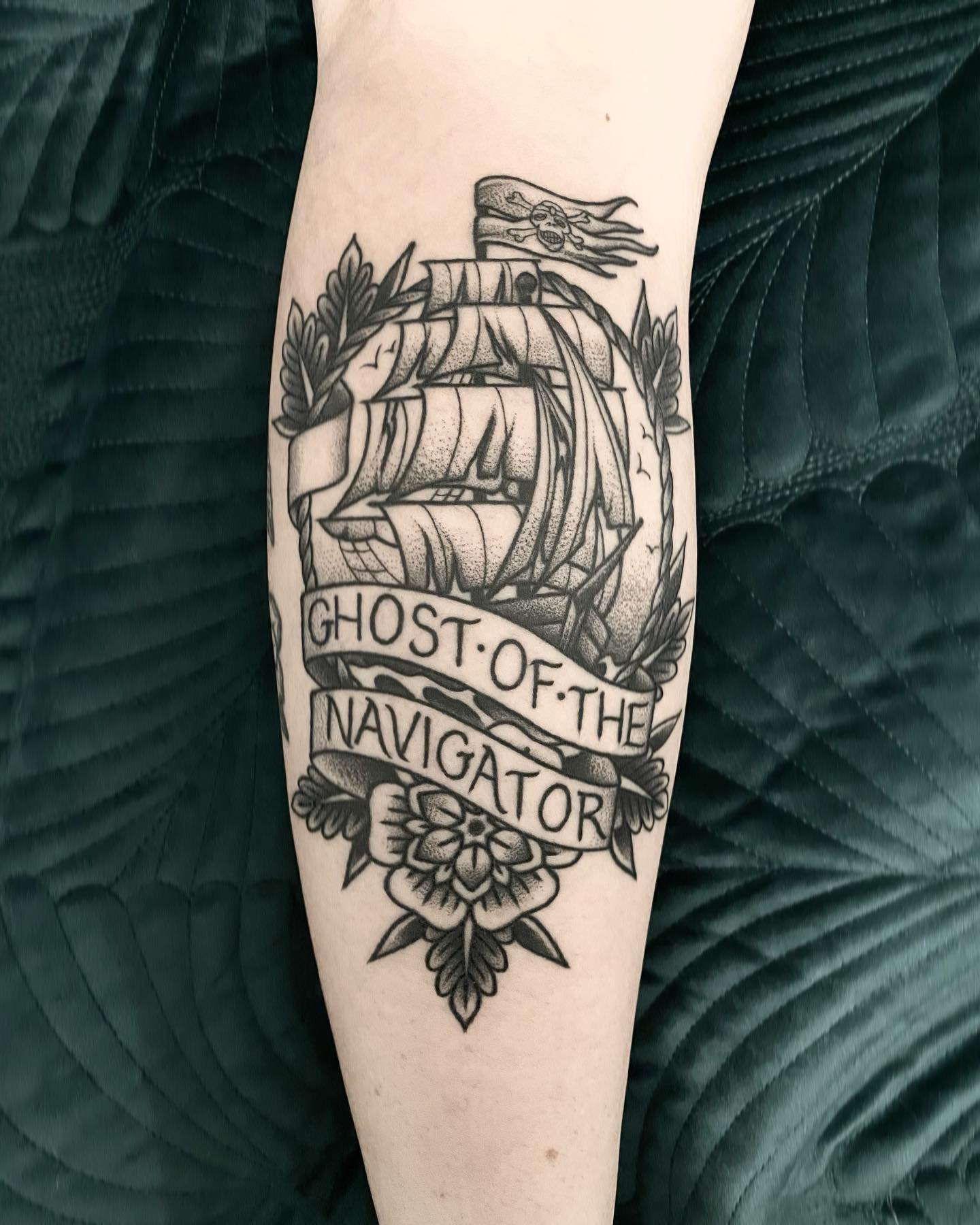 Geisterschiff-Tattoo