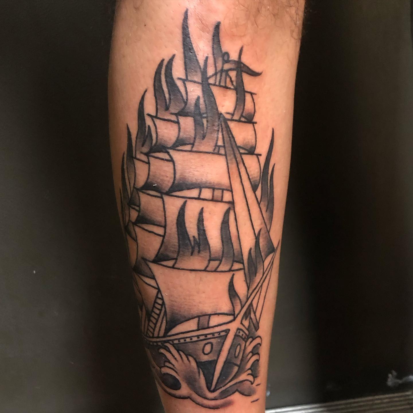 Gray Ship Tattoo