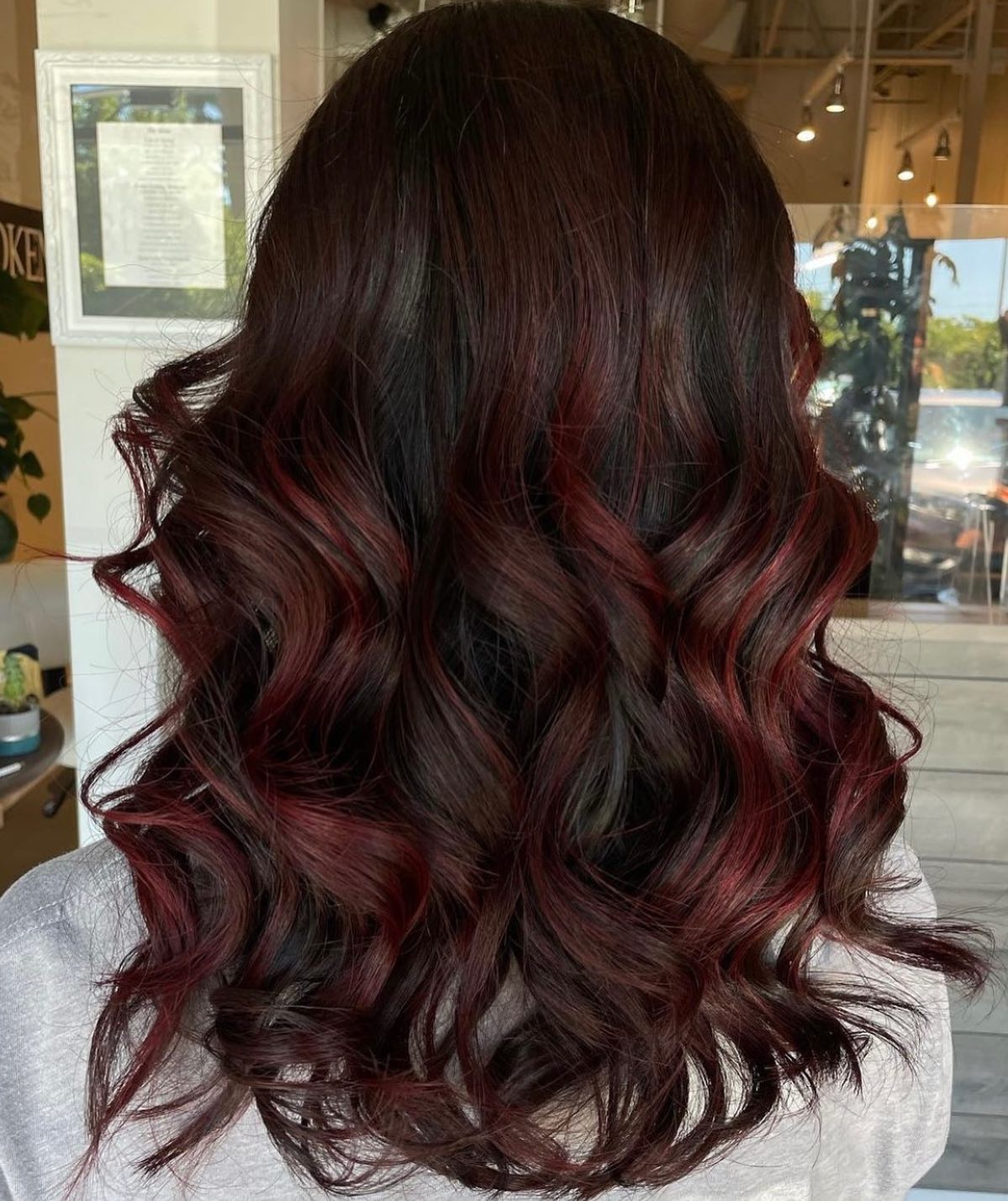 Dark Cherry Cola Hair Color