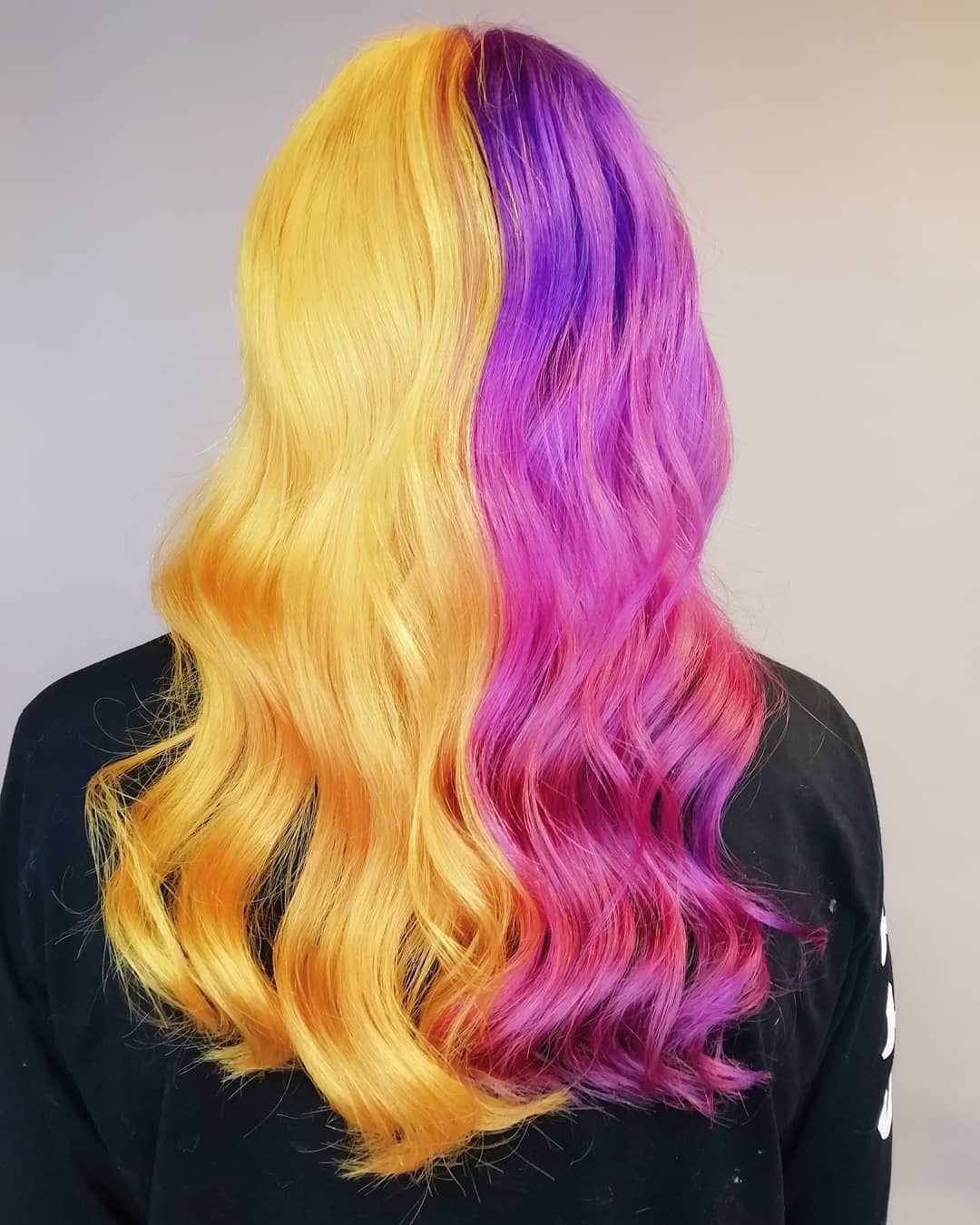 двухцветные волосы 