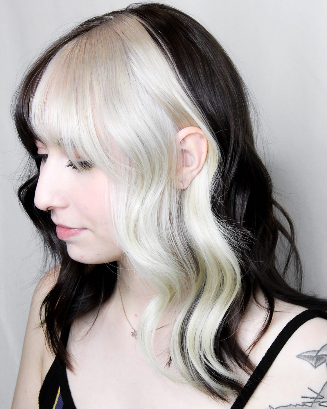 Contrast Block Hair Color