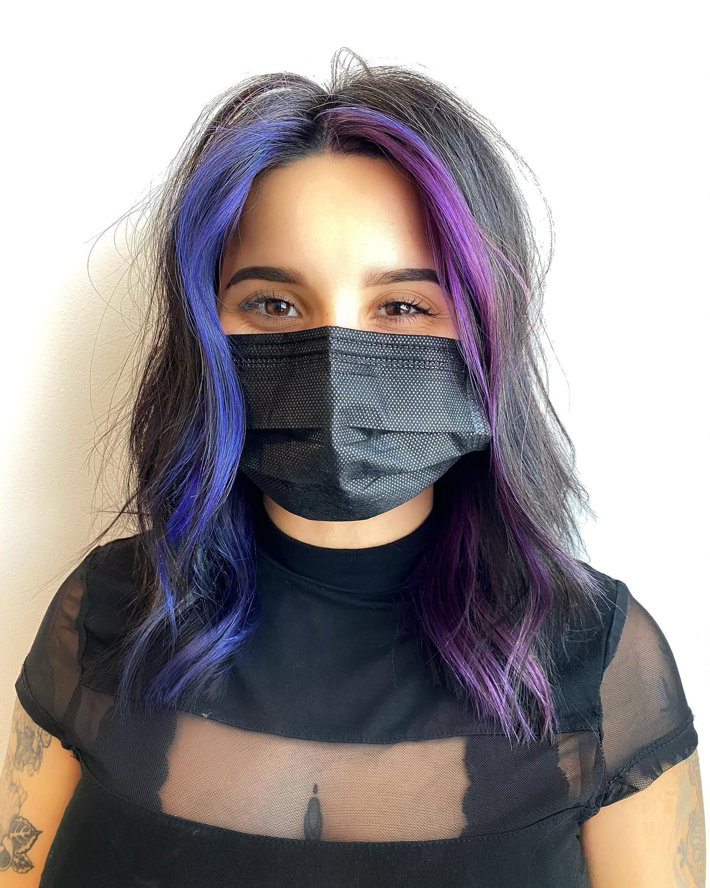 Purple Block Haircolor