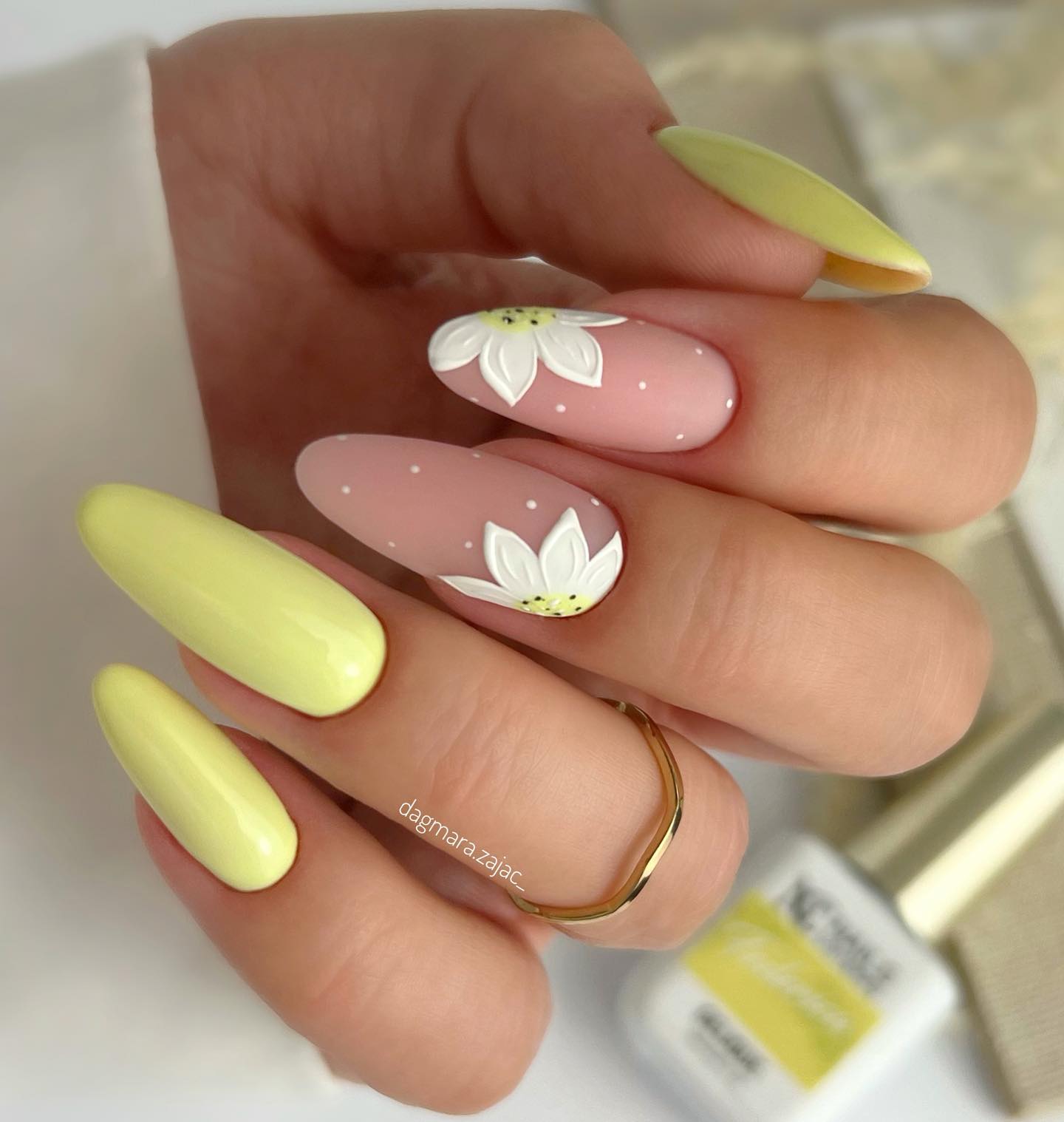 весенние цветочные ногти