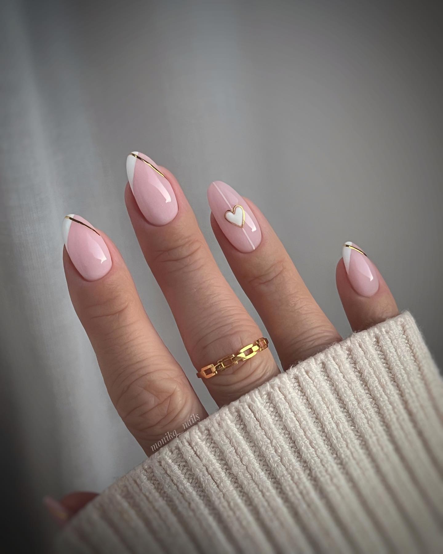 Klasyczne eleganckie wiosenne paznokcie