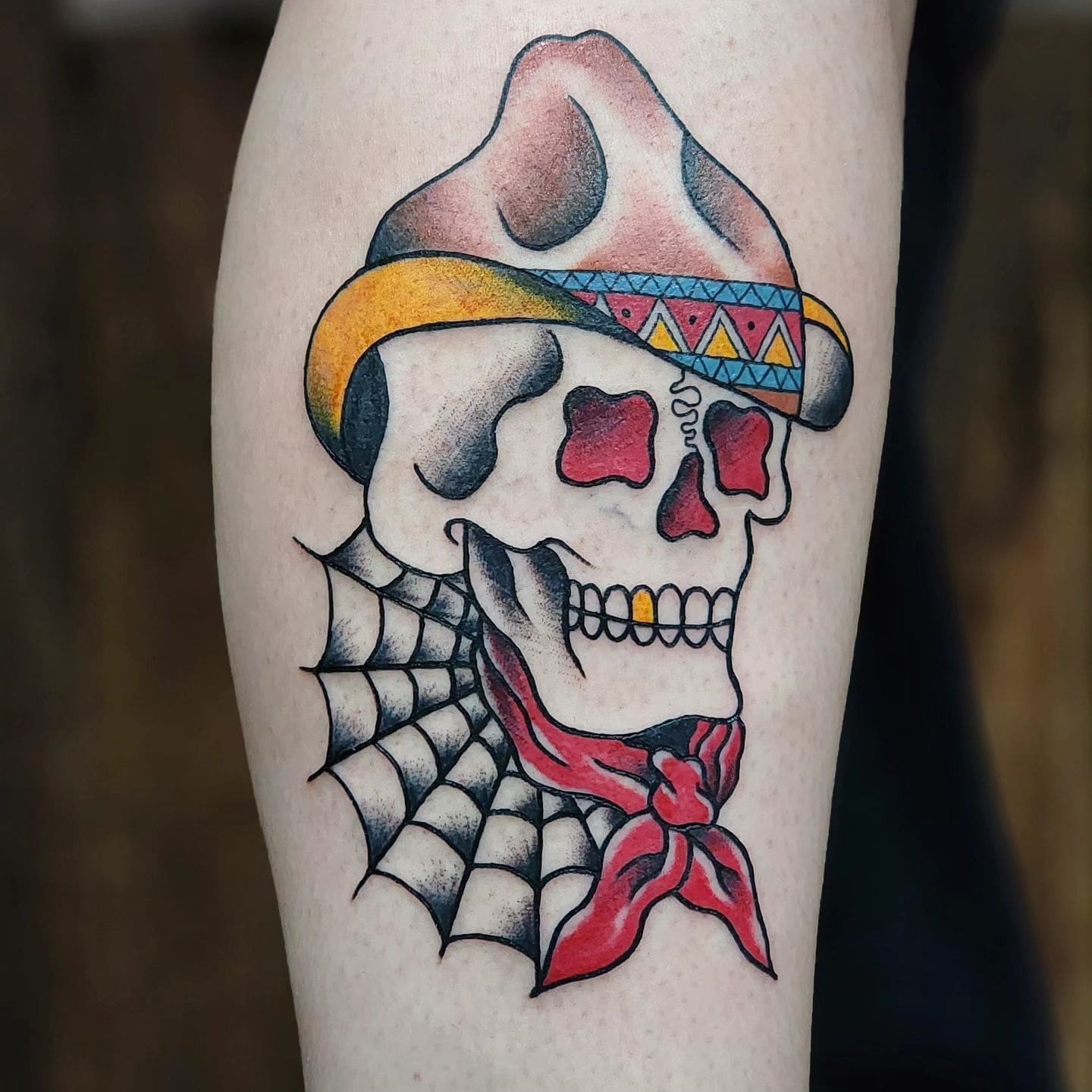 american traditional skull tattoos