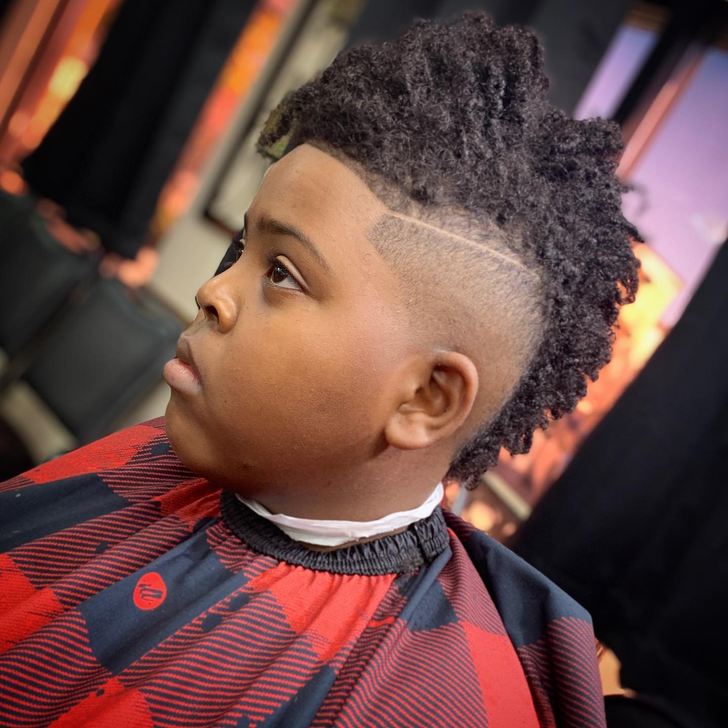 Black Boy with Mohawk Haircut