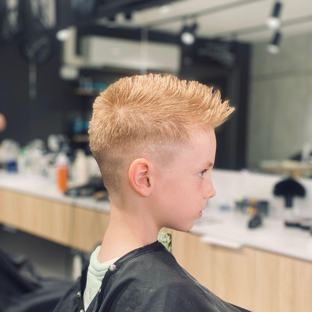 Boys Sharp Mohawk Haircut