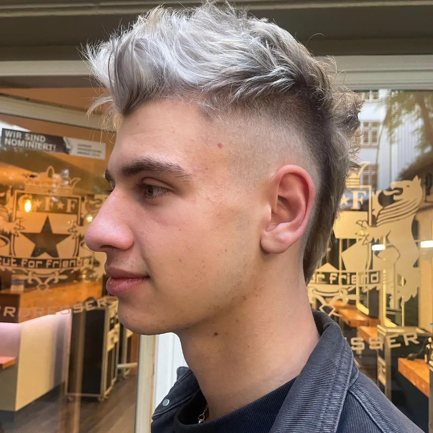 Mohawk Haircut for Bleached Hair