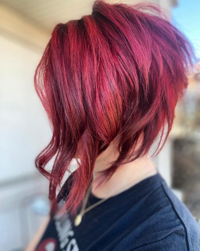 Dark Red Bob Hairstyle