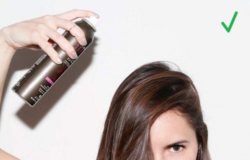 Dry shampoo for beanie hairstyles