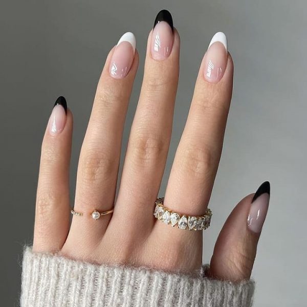 Two Color French Nails
