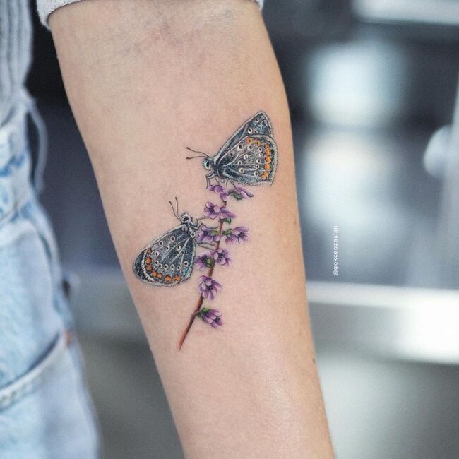 Тату бабочек — значение и фото татуировок года