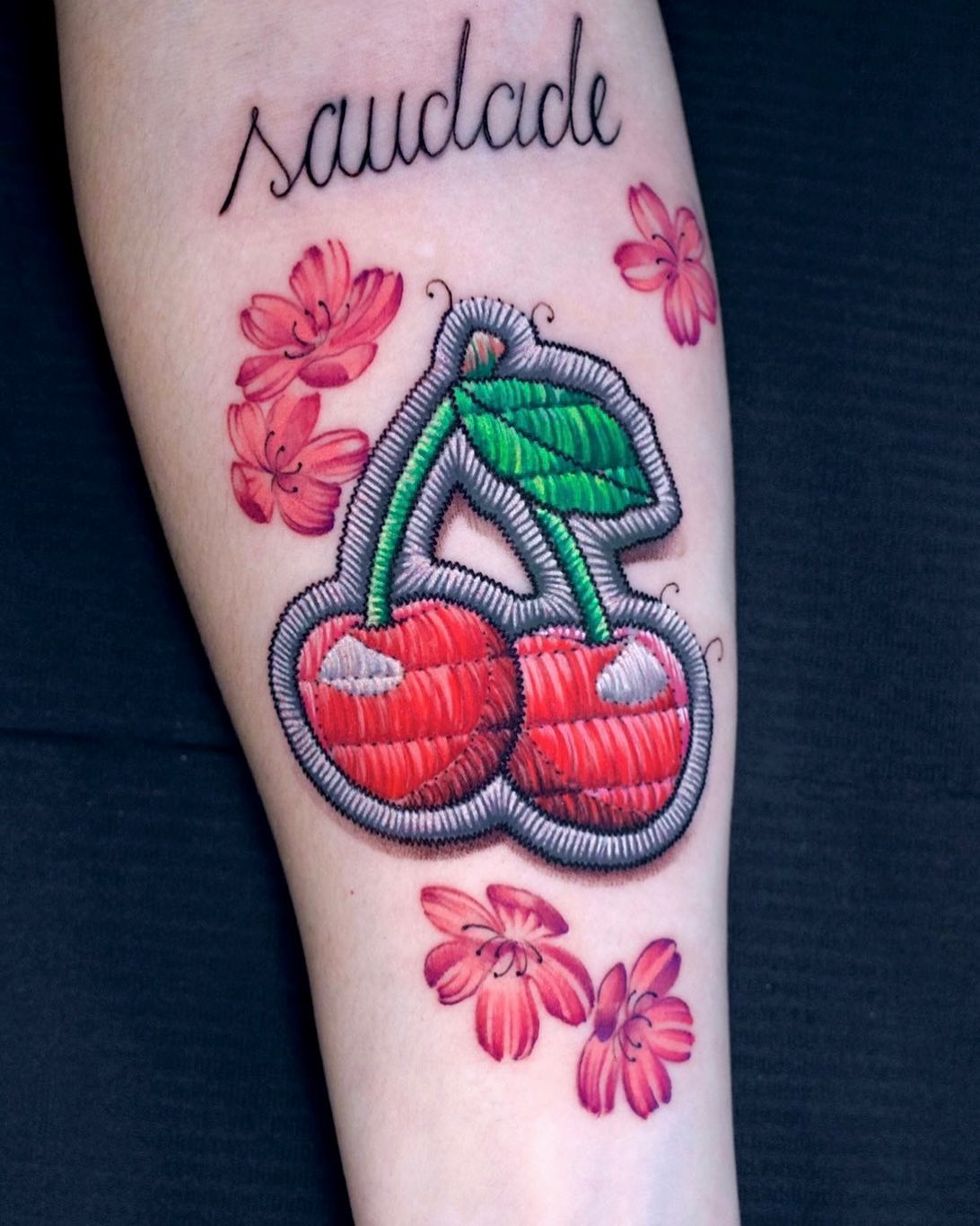 Kirschfleck-Tattoo