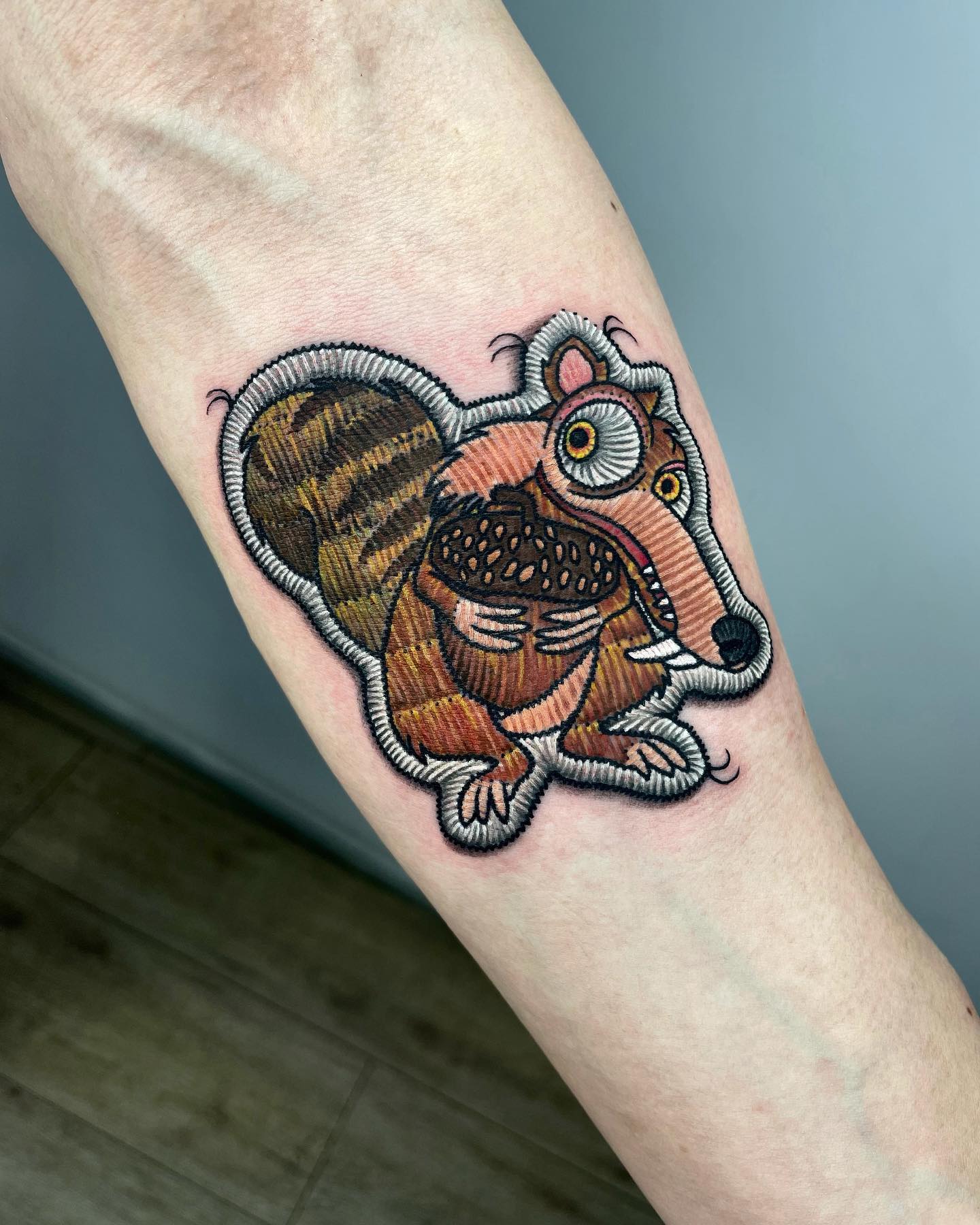 Scrat patch haftowany tatuaż