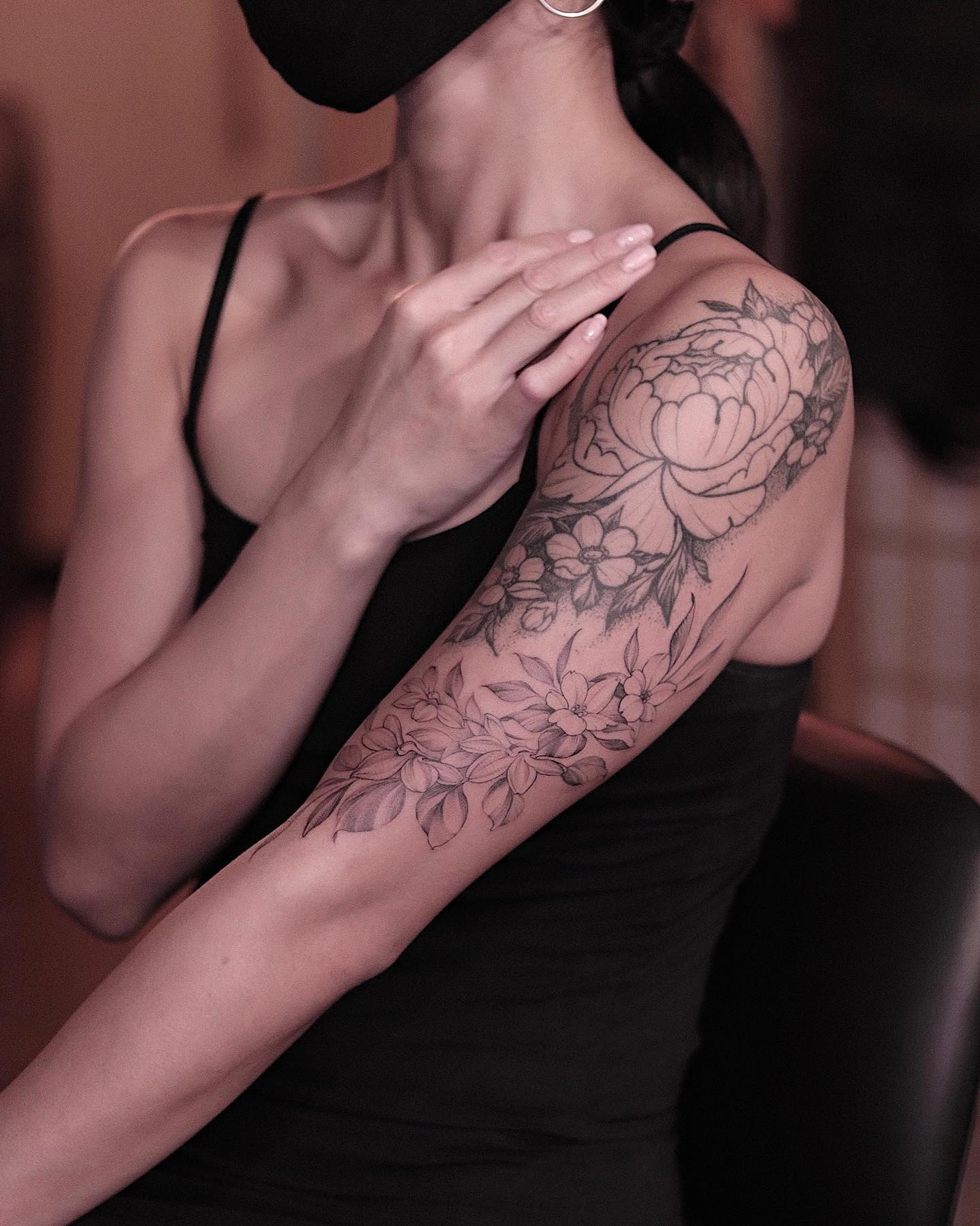 tatuaż kwiatowy naupaka