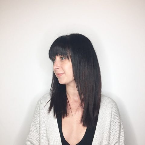 Long blunt haircut with layers