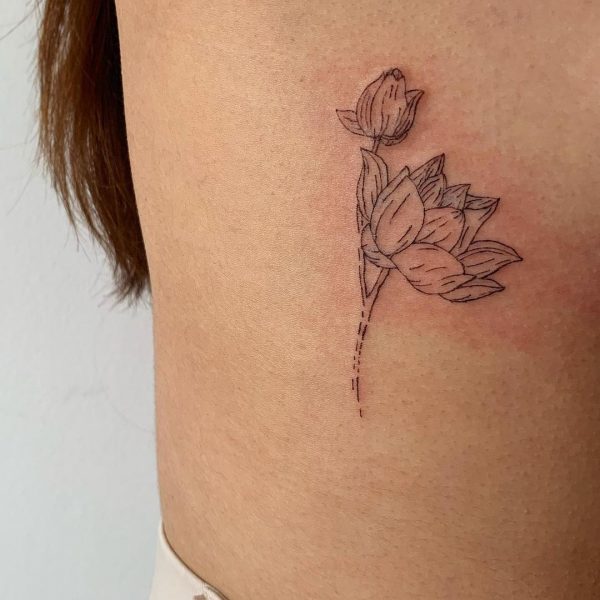 45 Lotus Flower Tattoos Meanings 2023 - Barb Designs & Ideas