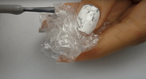 Making Marble Nails with Regular Polish