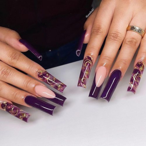 Purple Marble Accent