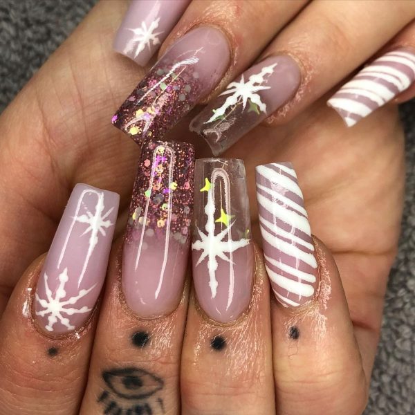 Sparkle Nails für Weihnachten