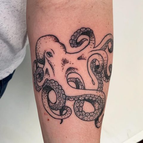 Simple Octopus Tattoo
