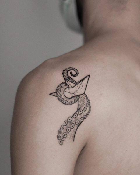 Tentacle Octopus Tattoo