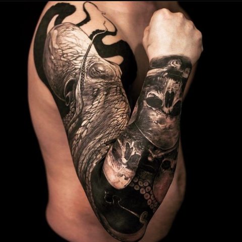 octopus tattoo sleeve