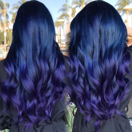 Blue ombre hair