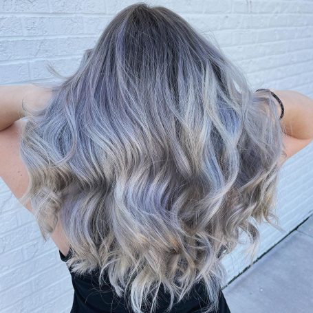 Black to grey ombre