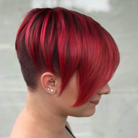Brown to red ombre