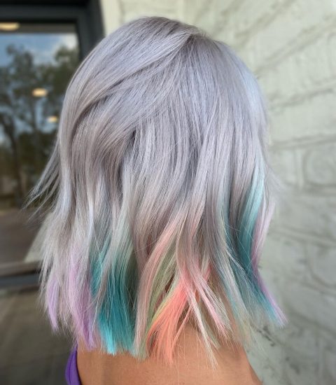 Tri colored ombre hair