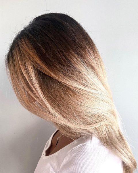 Ombre on straight hair