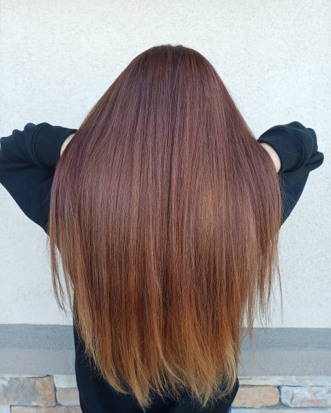 Ombre on straight hair