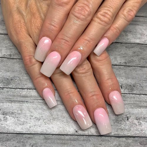 Nude Pastel Ombre Nails