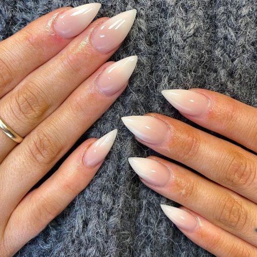 Poinded French Ombre Nails