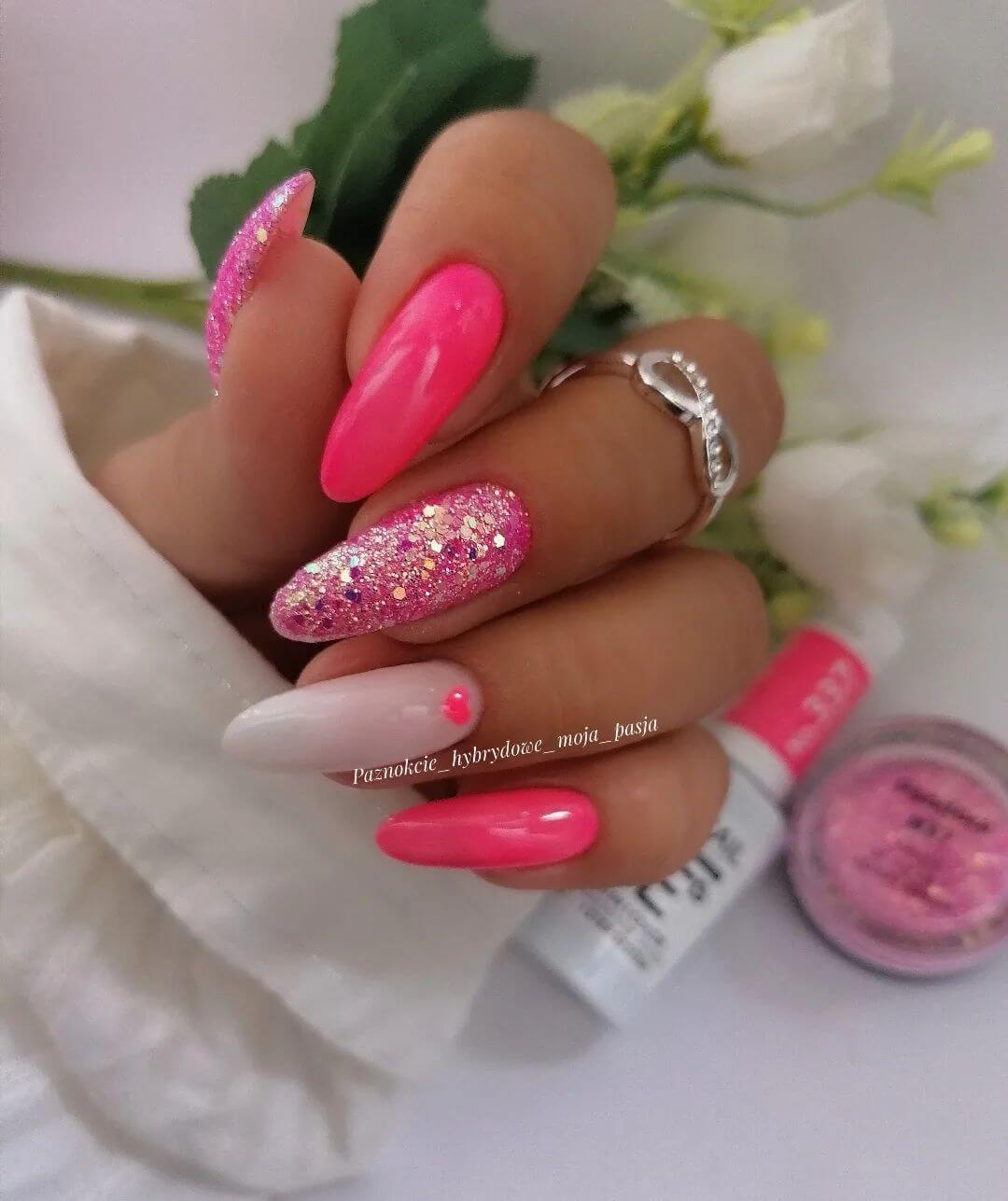 37 Hot Pink Nail Designs To Shine All Day