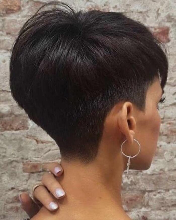 Back View pixie bob haircut