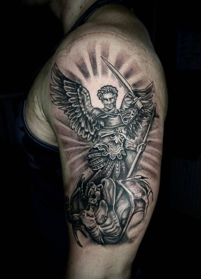 Archangel Protector Tattoo