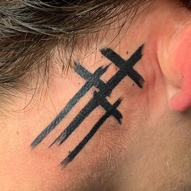 Small Crosses Tattoo 