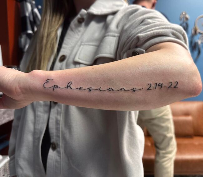 Christian Quote Tattoo 